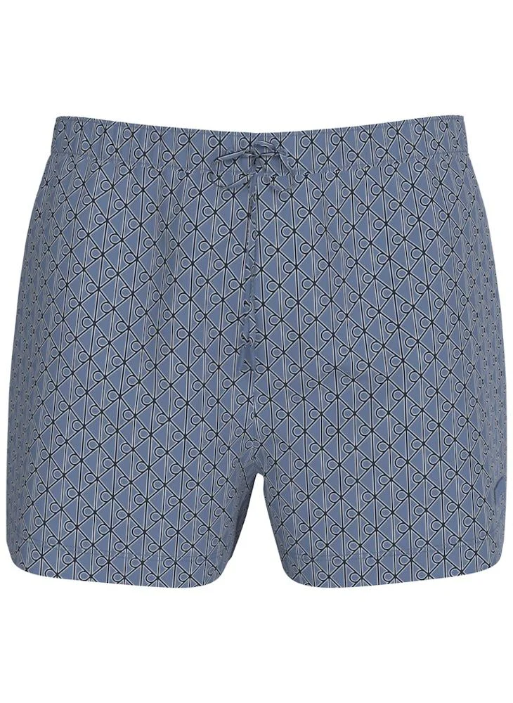 CALVIN KLEIN  Printed Drawstring Swim Shorts for Men | Best Price UAE